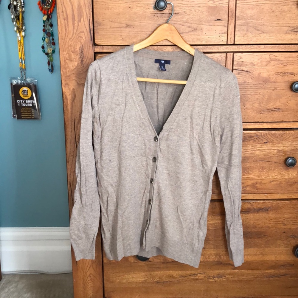 Beige Gap Cardigan